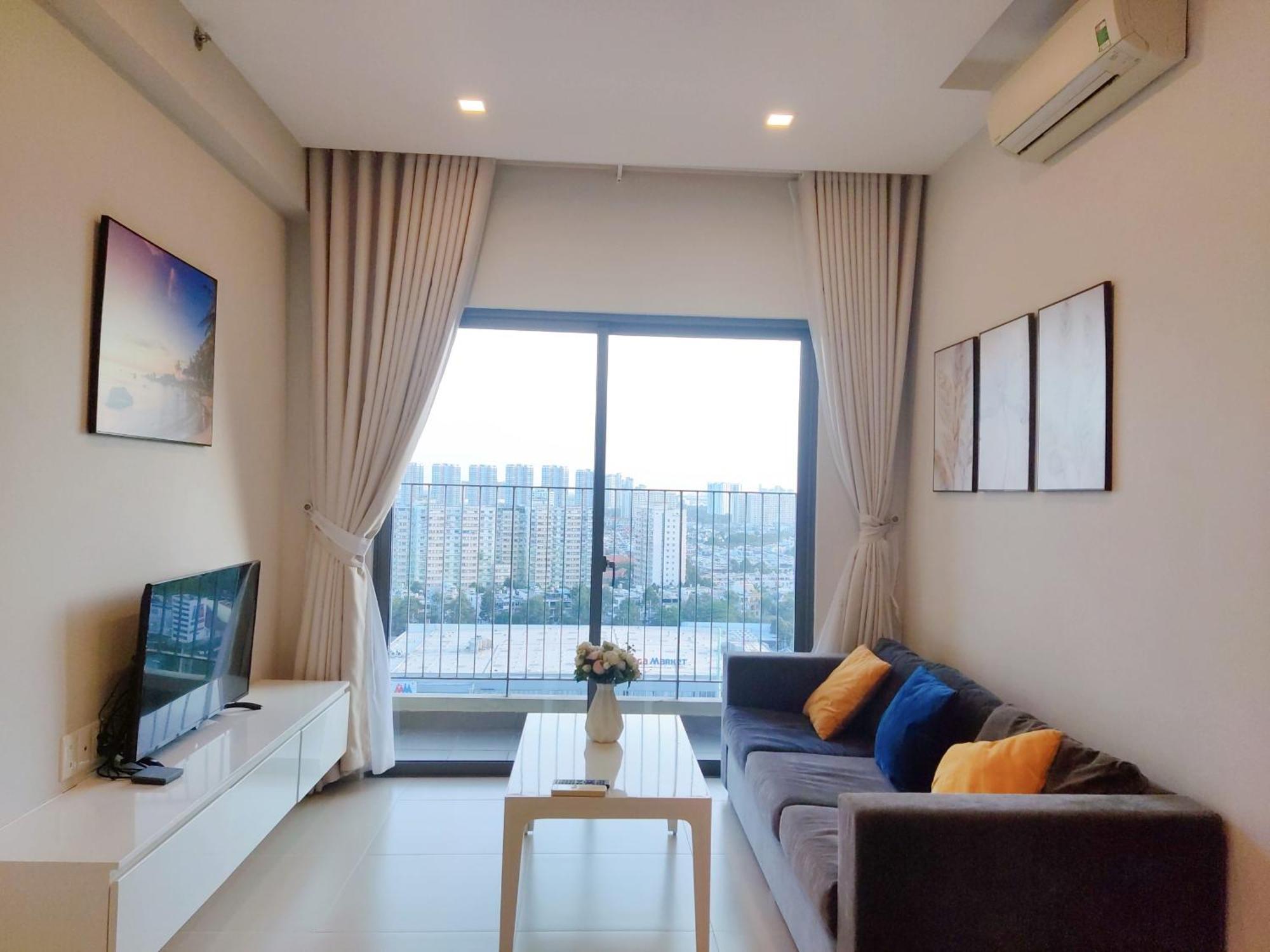 Masteri Thao Dien Comfy Apartment #Nice Balcony #Opening View Ho Şi Min Dış mekan fotoğraf