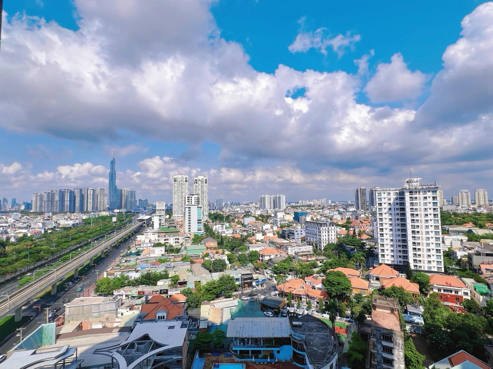 Masteri Thao Dien Comfy Apartment #Nice Balcony #Opening View Ho Şi Min Dış mekan fotoğraf